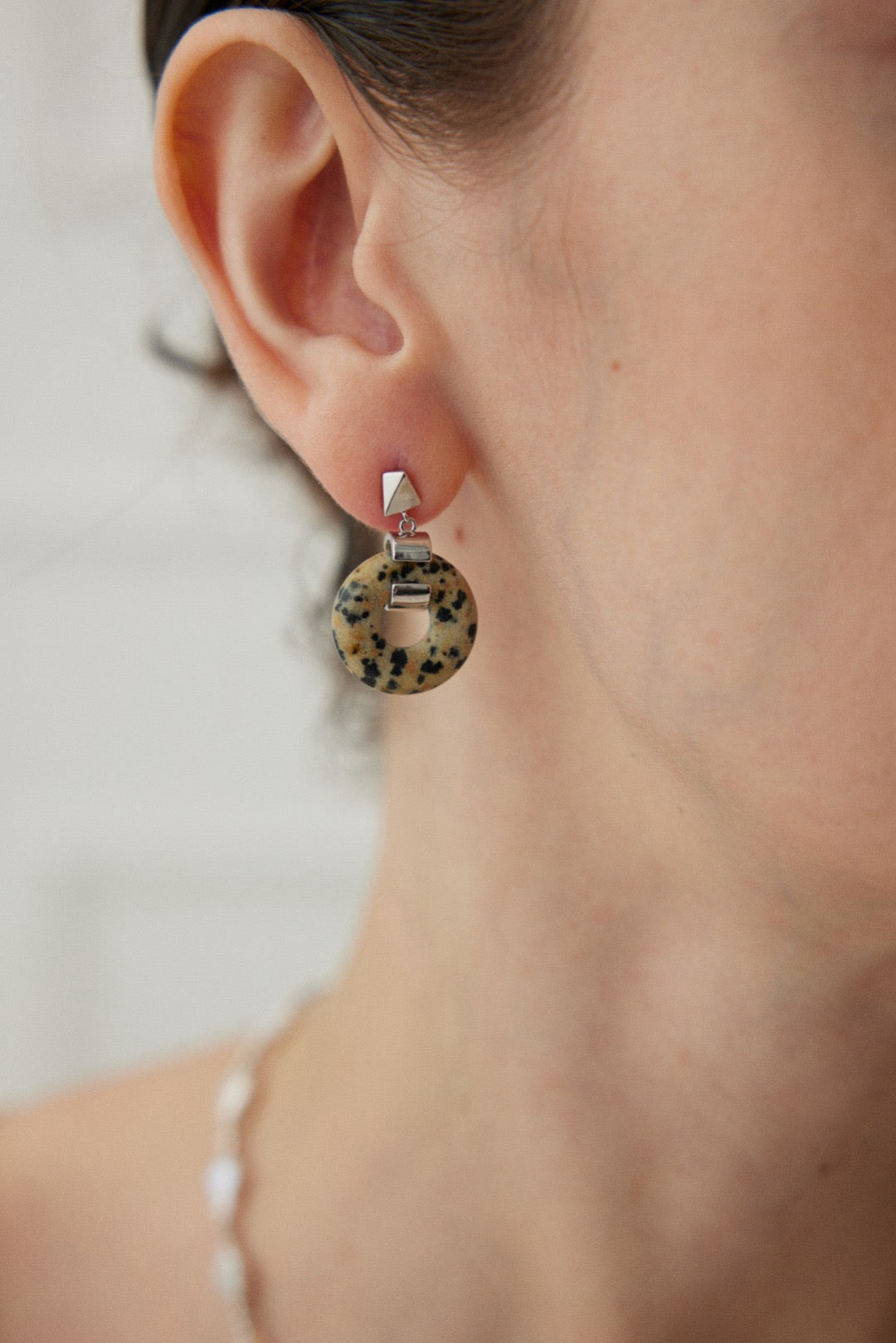 Nature Gemstone Statement Earrings