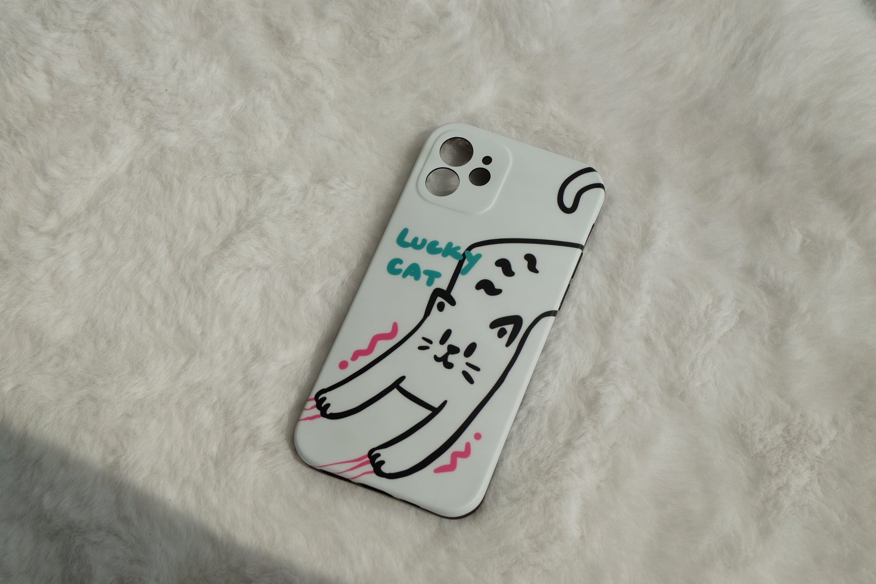 Lucky cat phone case | phone accessories | Three Fleas