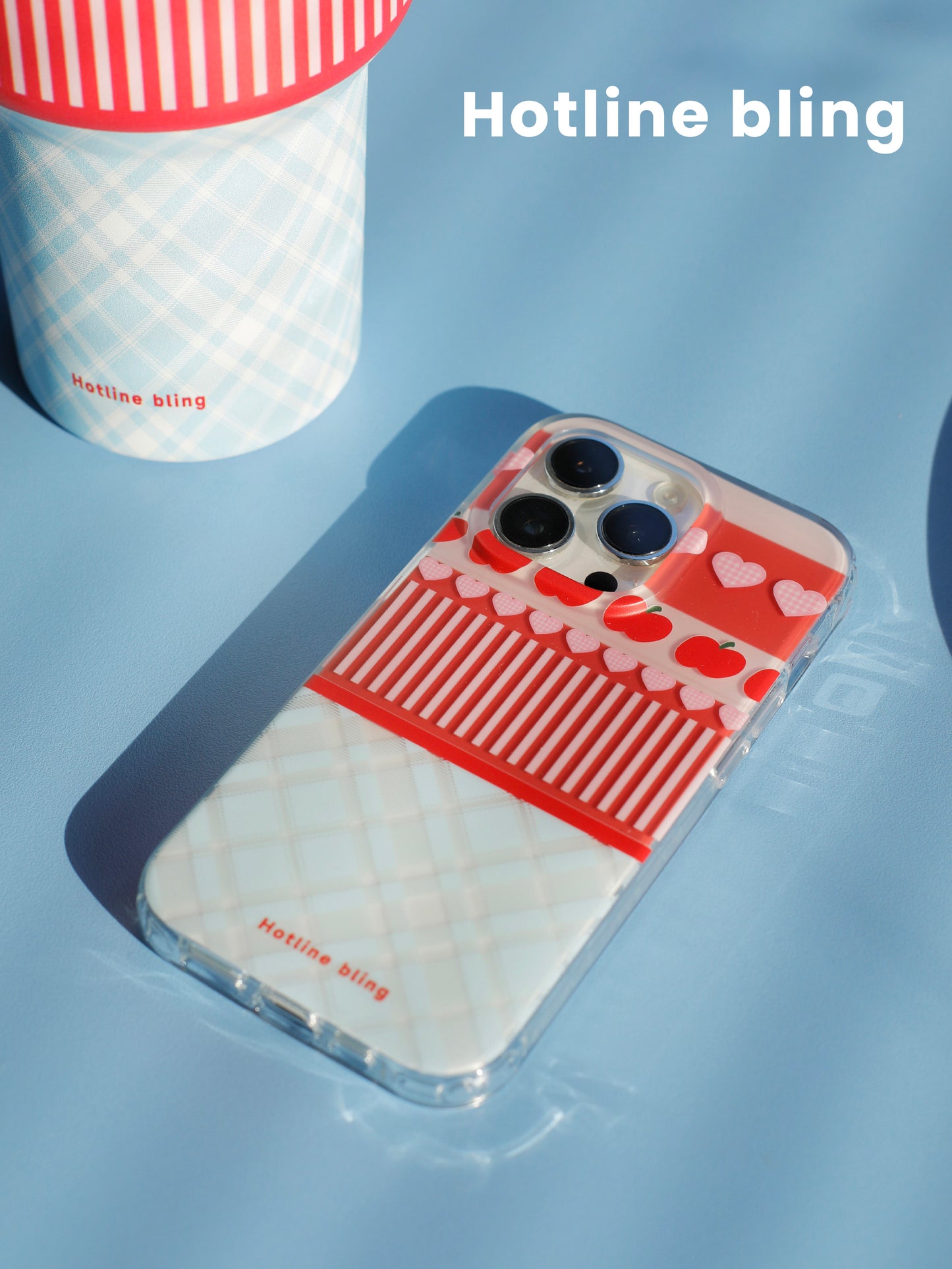 Apple Heart Printed Phone Case