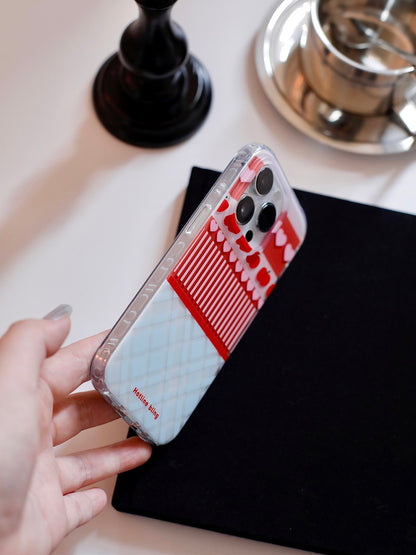 Apple Heart Printed Phone Case