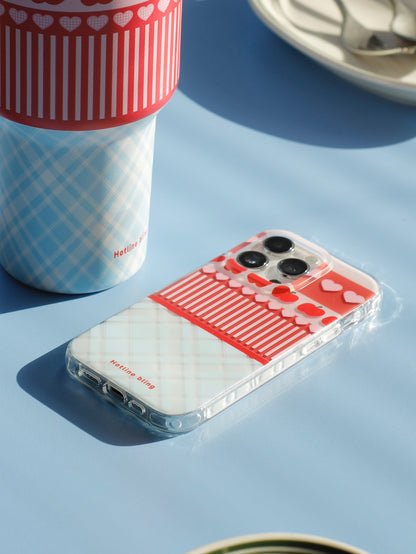 Apple Heart Printed Phone Case