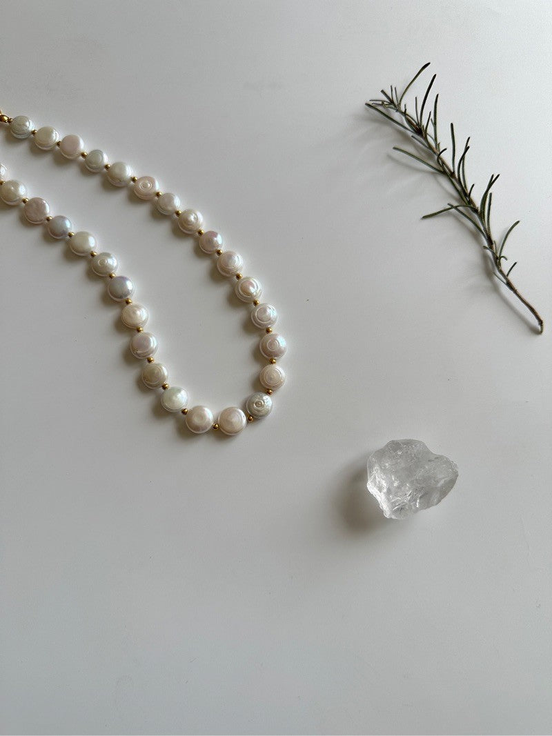 Baroque Pearl Beaded Necklace