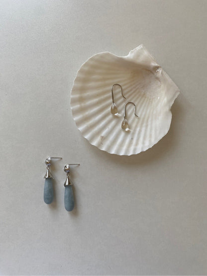 Blue Jade Drop Earrings