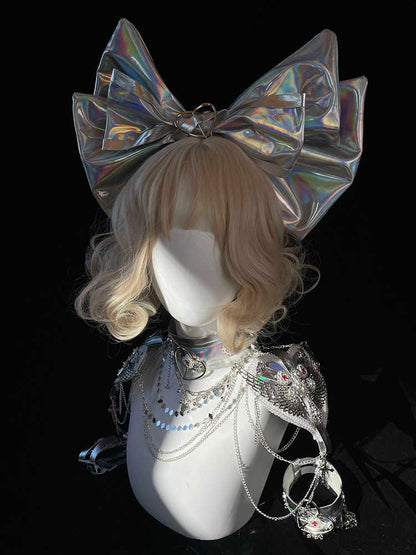 Bow Hair Acc with Choker Epaulettes Set