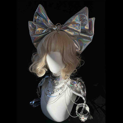 Bow Hair Acc with Choker Epaulettes Set