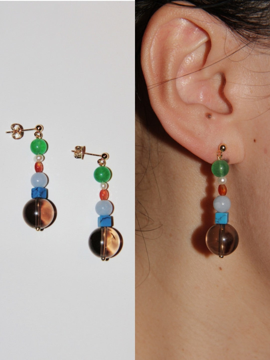 Bubble Beaded Earrings