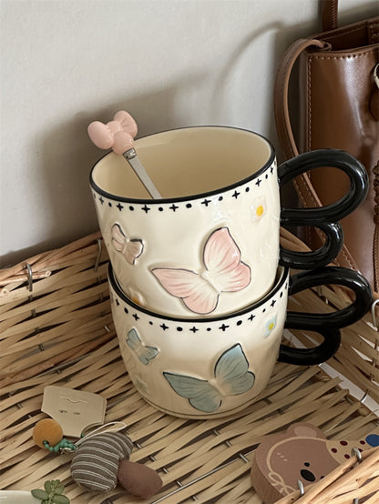 Butterfly Ceramic Cup