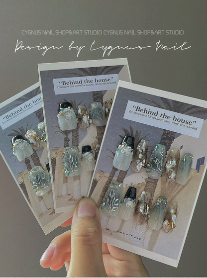 Butterfly Forest Luxury Press On Nails Set