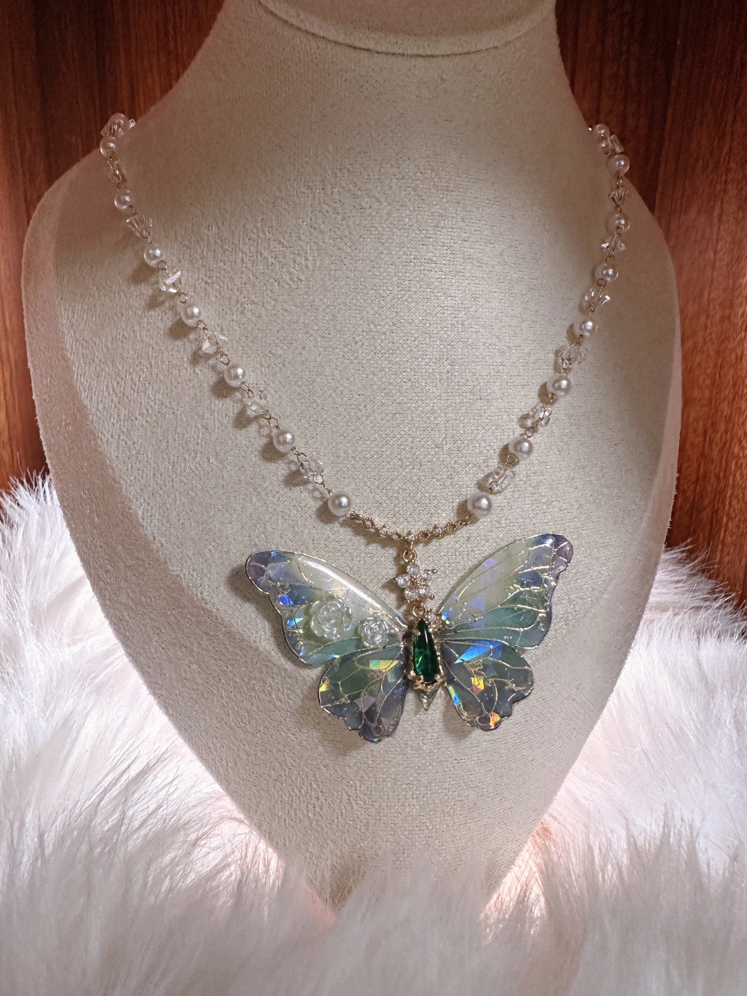 Cute Fairy Bunny Betsey Johnson Butterfly newest necklace