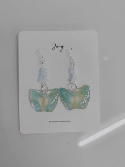 Butterfly Shrink Plastic Earrings