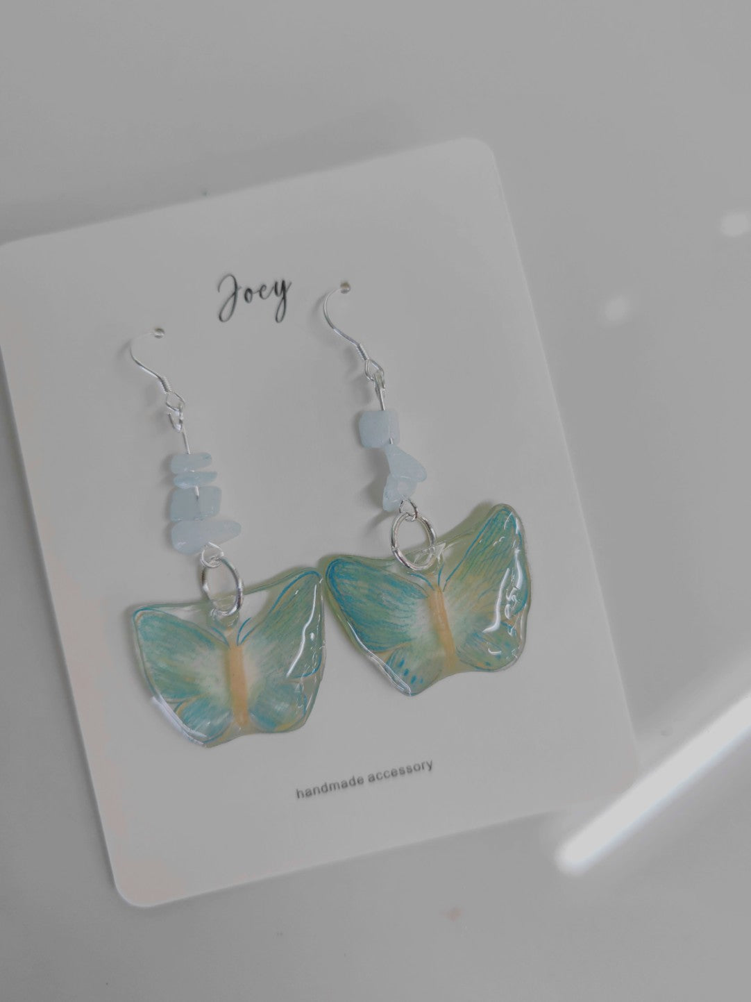 Butterfly Shrink Plastic Earrings