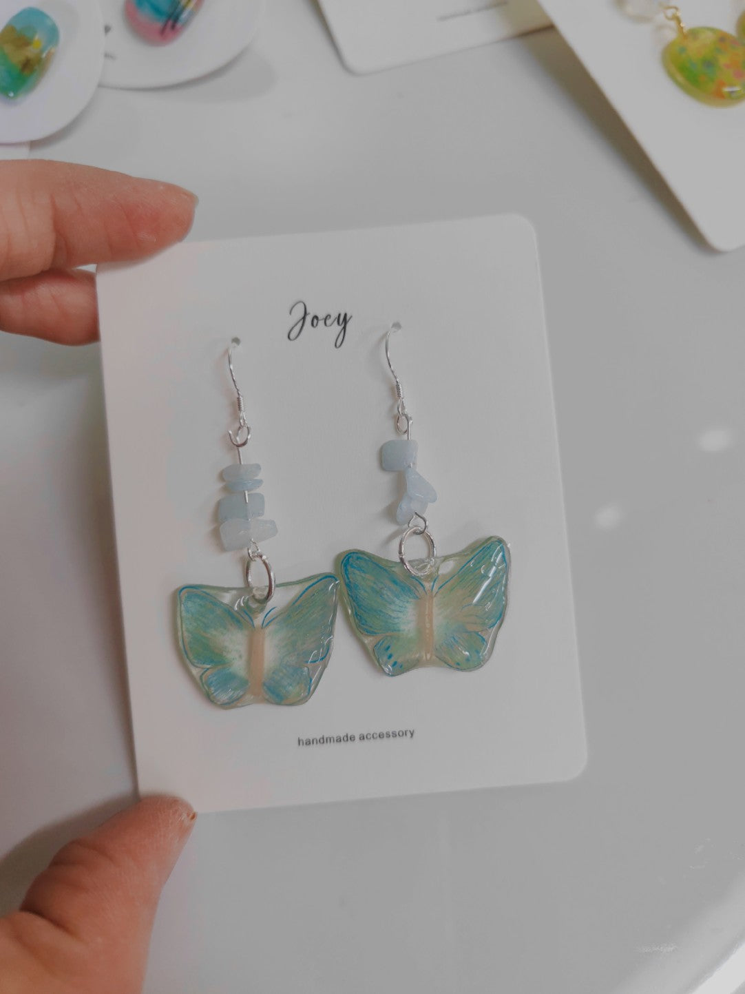 Butterfly Shrink Plastic Earrings