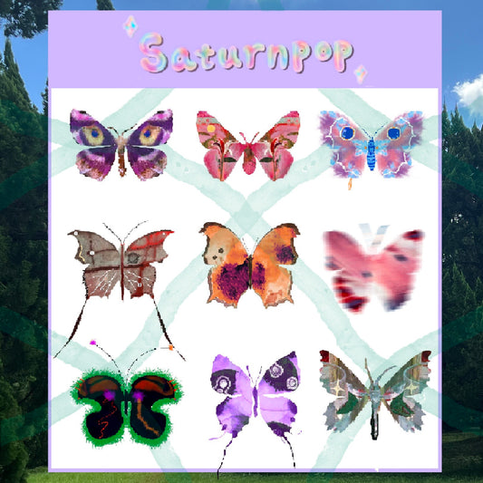 Butterfly Waterproof Temporary Tattoo Stickers Set 3.0