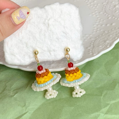 Cake Beaded Earrings