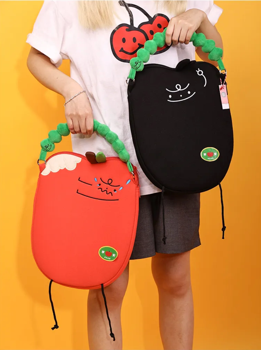 Cartoon Apple Laptop Bag