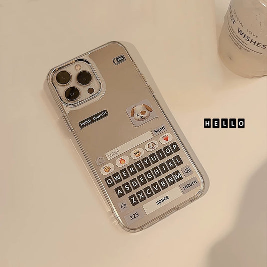 Chat Window Mirror Phone Case