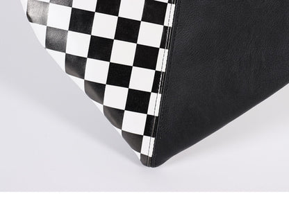 Checkered Heart Shape Shoulder Bag