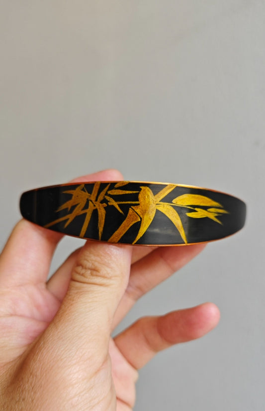 Chinese Lacquer Bamboo Hair Clip
