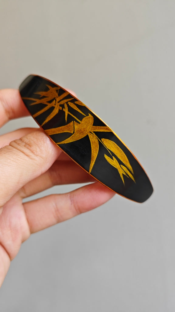 Chinese Lacquer Bamboo Hair Clip