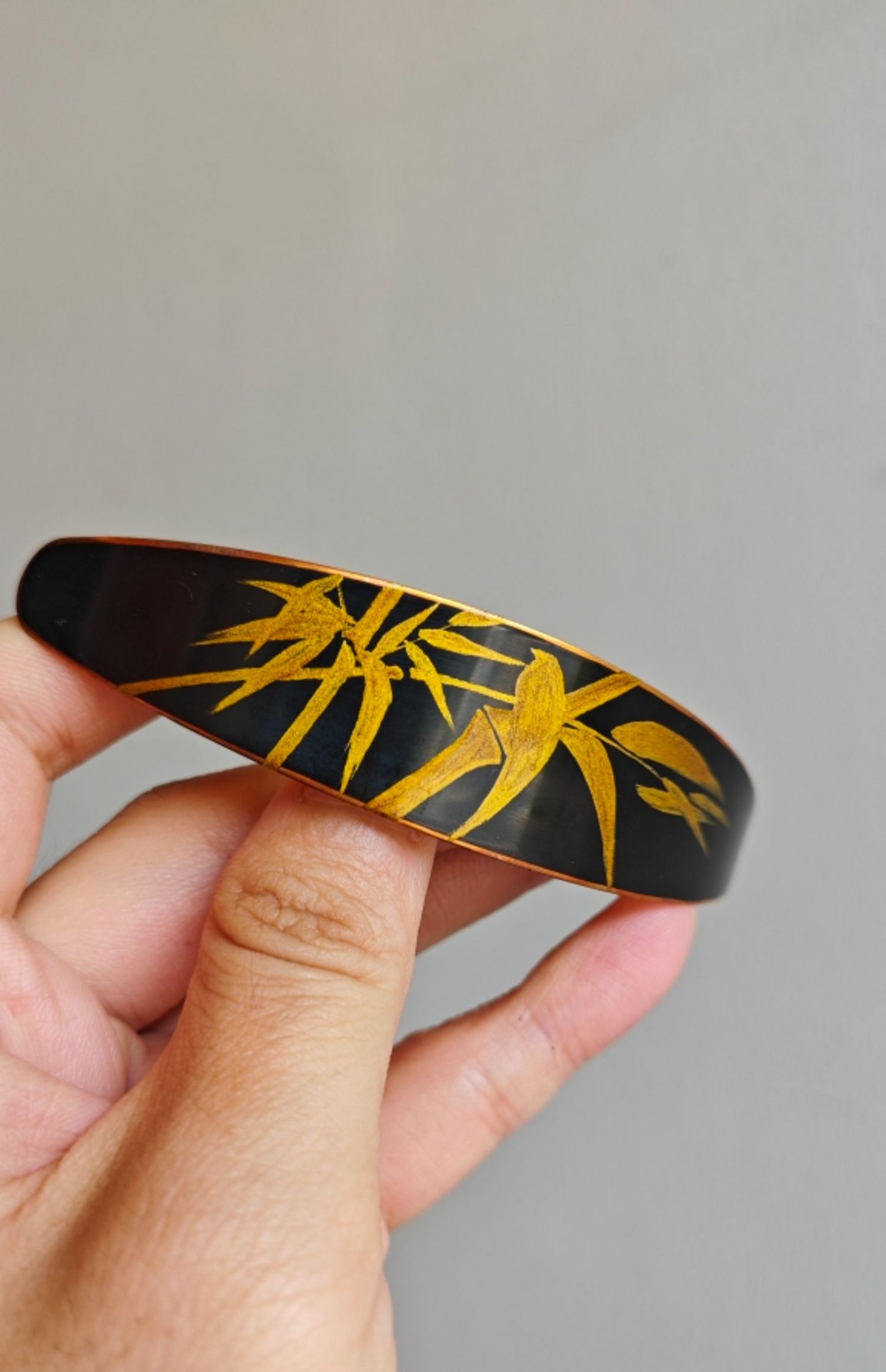 Chinese Lacquer Bamboo Hair Clip