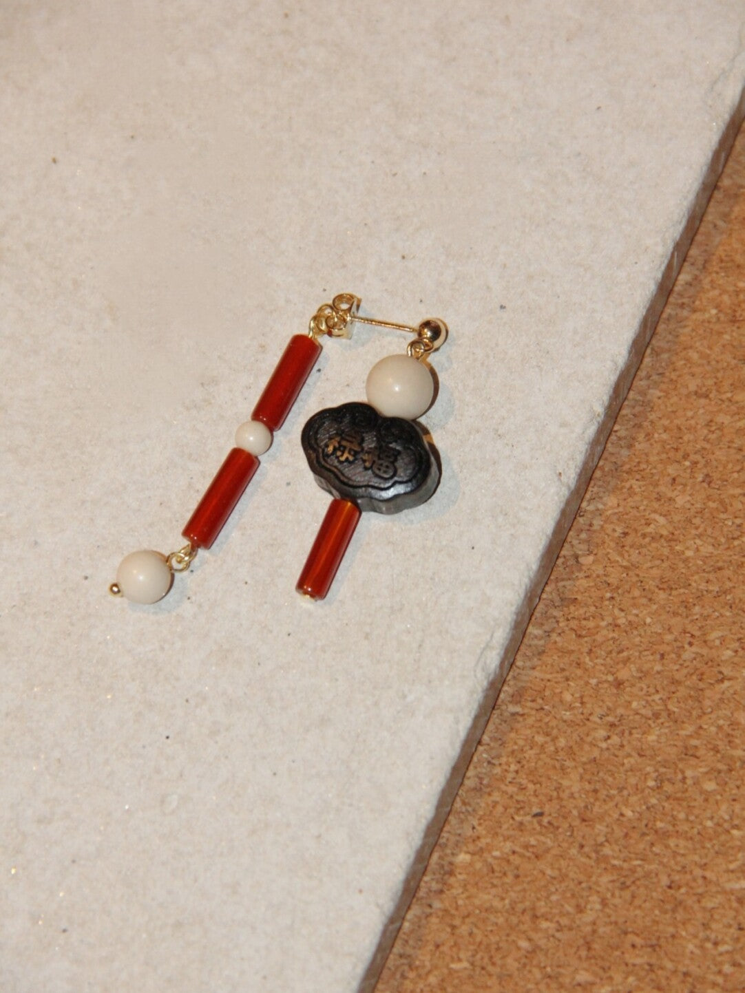 「Chinoiserie」Auspicious Snow Harvest Earrings