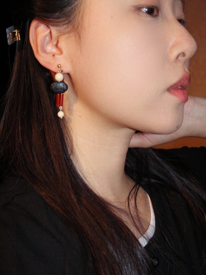 「Chinoiserie」Auspicious Snow Harvest Earrings