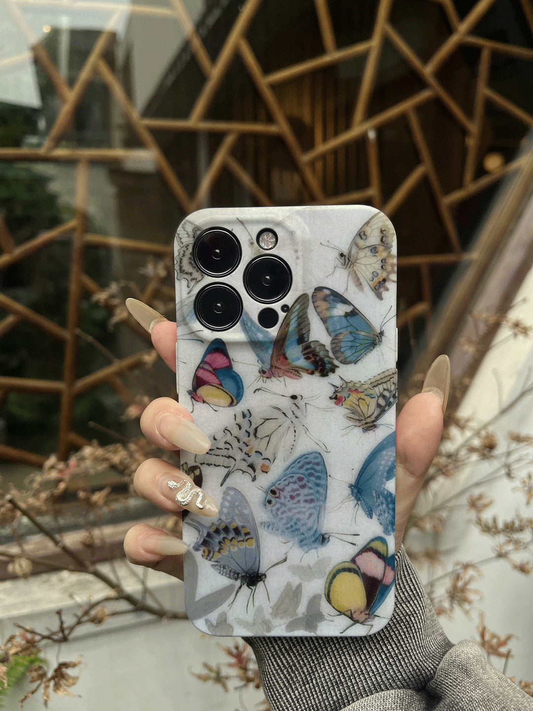 「Chinoiserie」Butterflies Printed Phone Case