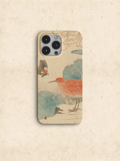 「Chinoiserie」Butterfly and Bird Printed Phone Case