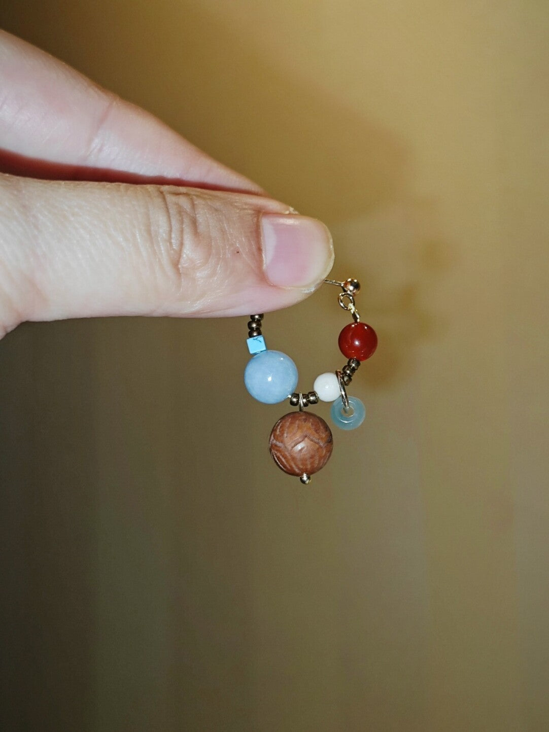 「Chinoiserie」 Colorful Beaded Cluster Earrings