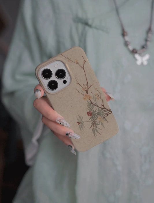 「Chinoiserie」Elegant Bamboo Blossom Phone Case