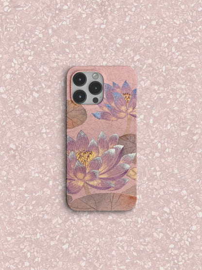 「Chinoiserie」Elegant Lotus Printed Phone Case