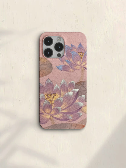 「Chinoiserie」Elegant Lotus Printed Phone Case