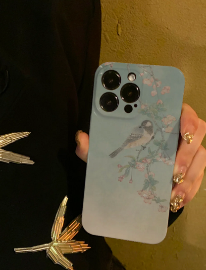 「Chinoiserie」Flower Birds Printed Phone Case