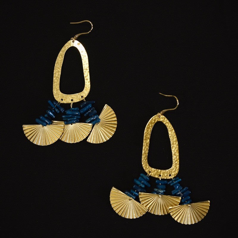 「Chinoiserie」Golden Authority Earrings