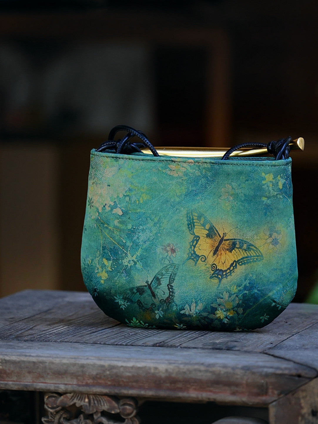 [Chinoiserie] Luxury Butterfly Silk Handbag