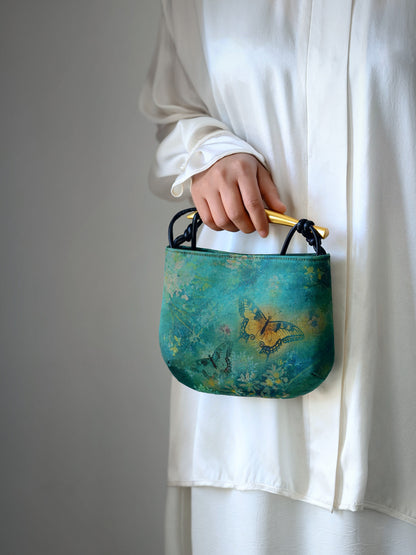 [Chinoiserie] Luxury Butterfly Silk Handbag