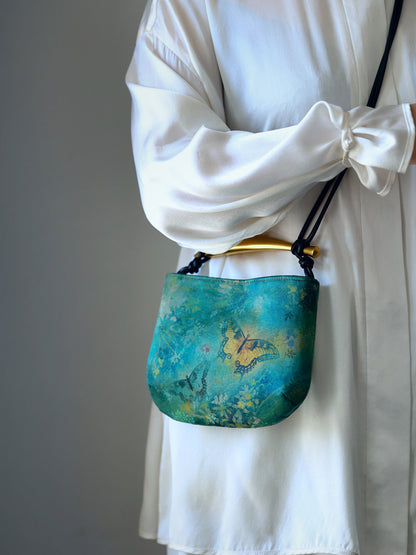 [Chinoiserie] Luxury Butterfly Silk Handbag