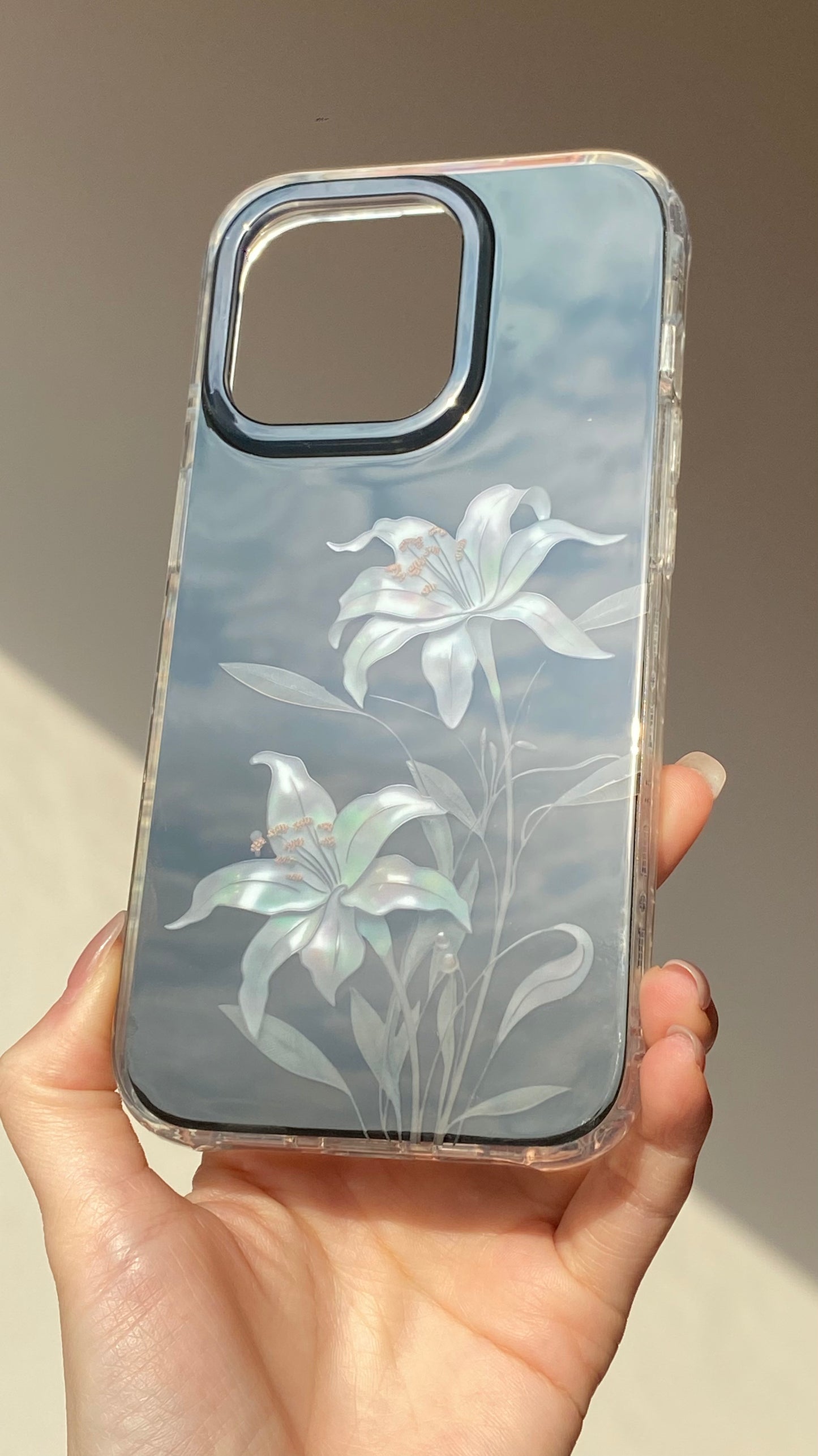 「Chinoiserie」Moonlight Flower Printed Phone Case