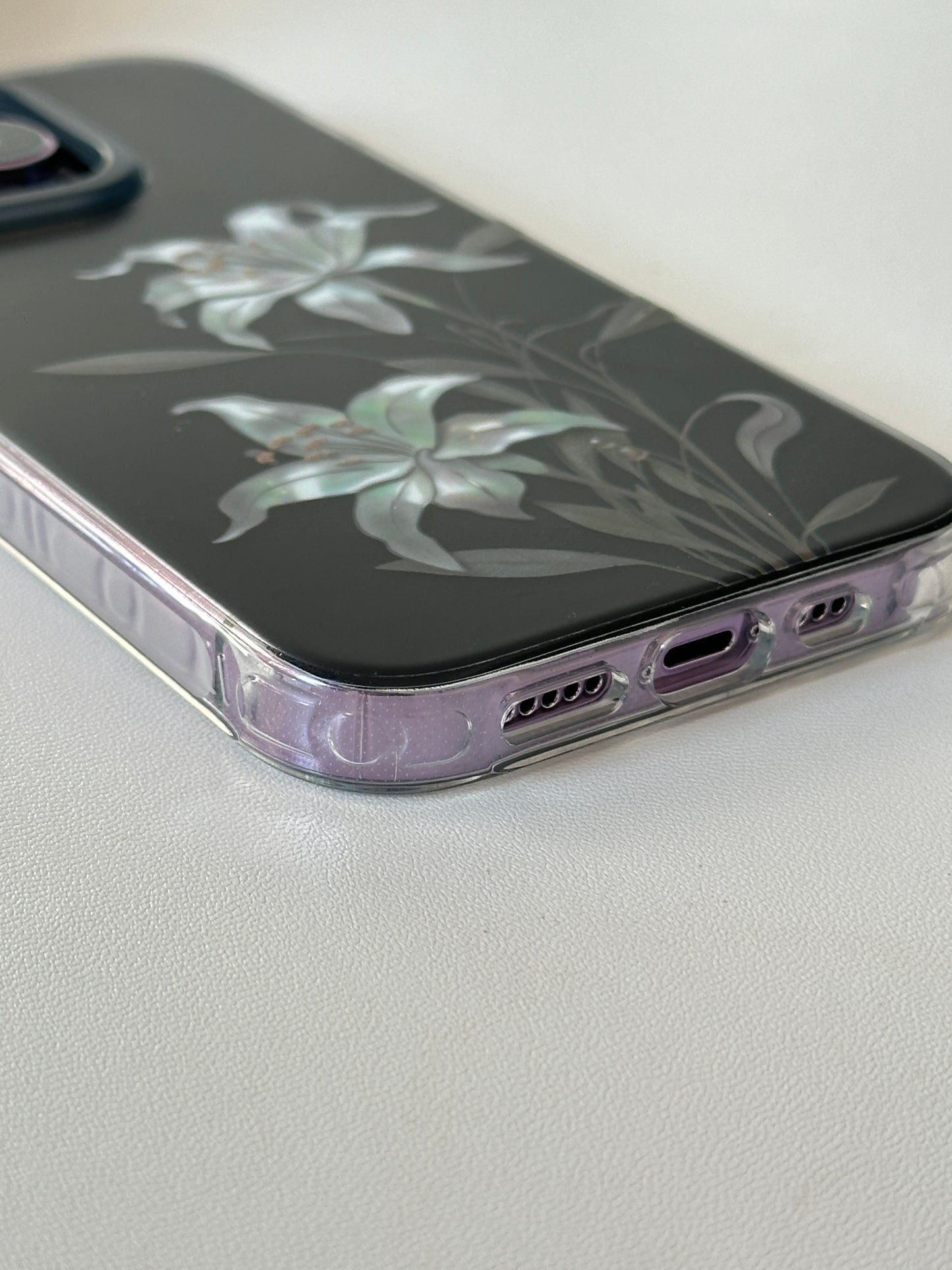 「Chinoiserie」Moonlight Flower Printed Phone Case