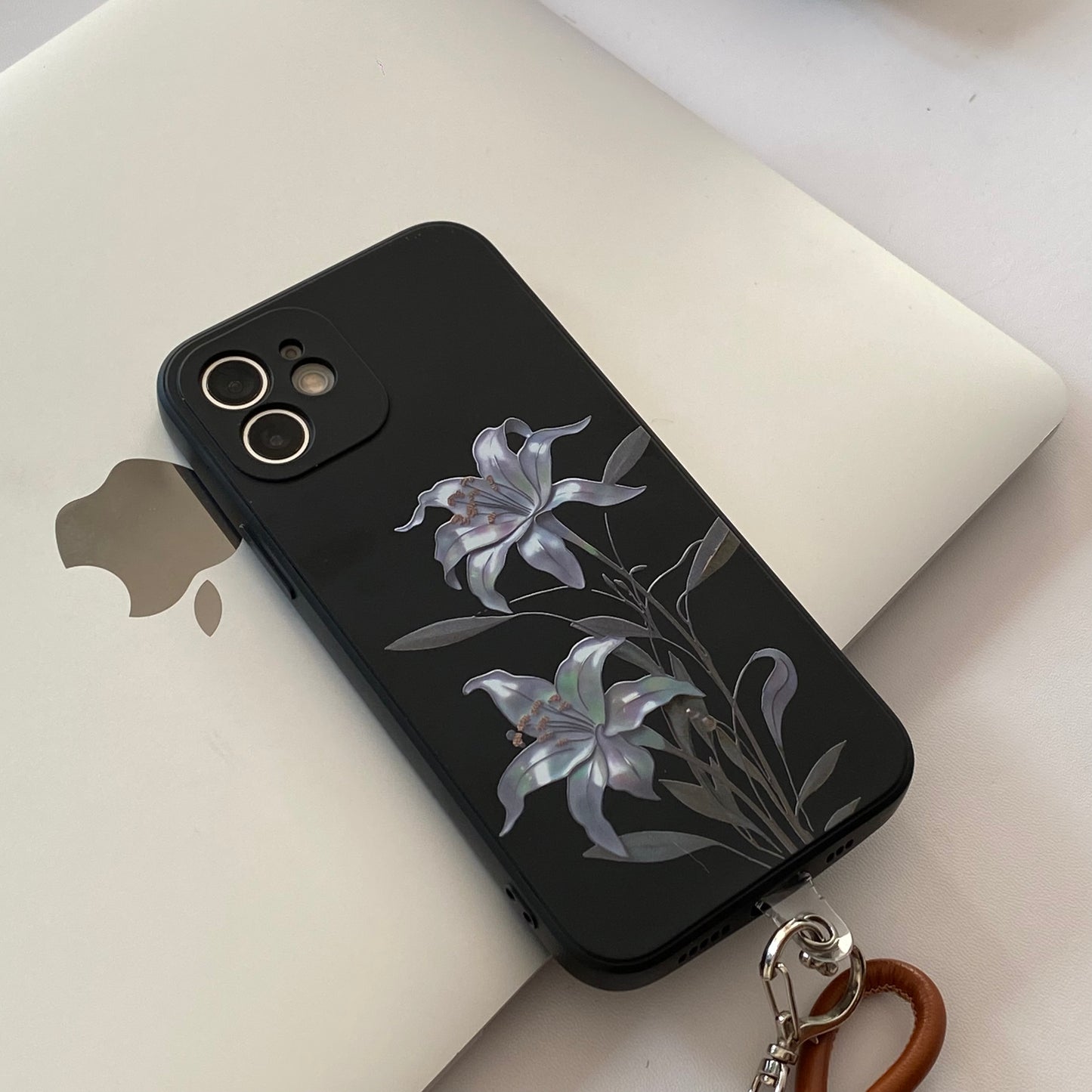 「Chinoiserie」Moonlight Flower Printed Phone Case