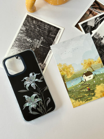 「Chinoiserie」Moonlight Flower Printed Phone Case