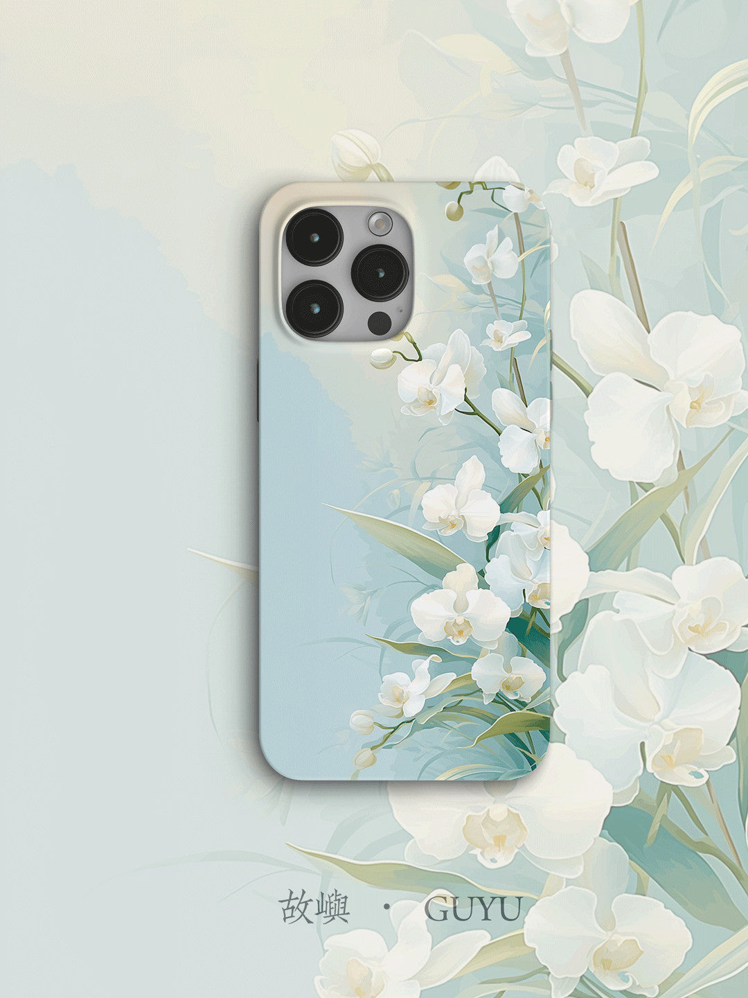 「Chinoiserie」Noble Orchid Printed Phone Case