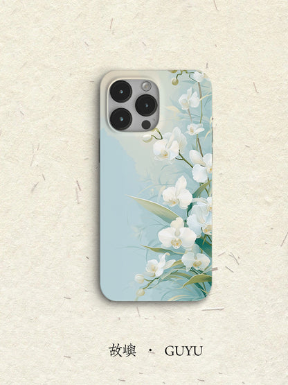 「Chinoiserie」Noble Orchid Printed Phone Case