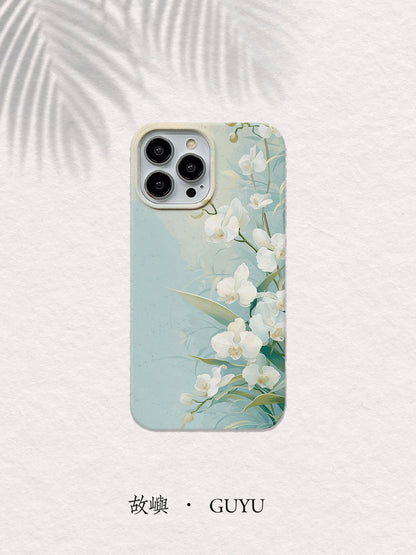 「Chinoiserie」Noble Orchid Printed Phone Case