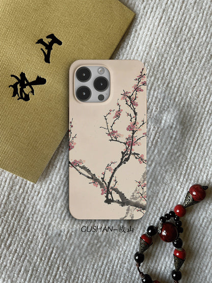 「Chinoiserie」Plum Blossom Printed Phone Case