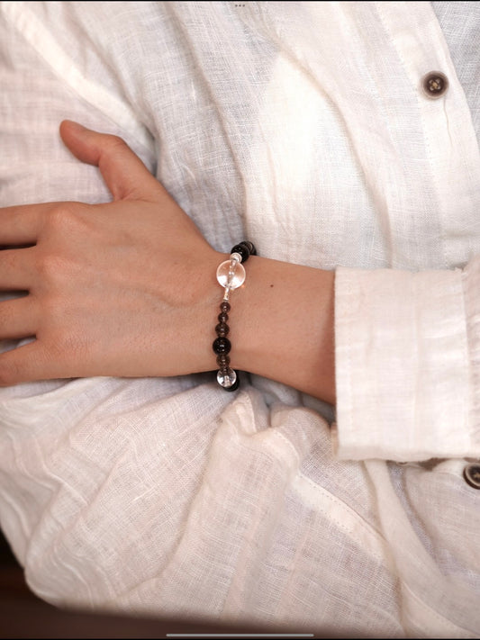 「Chinoiserie」Tea Crystal Beaded Bracelet
