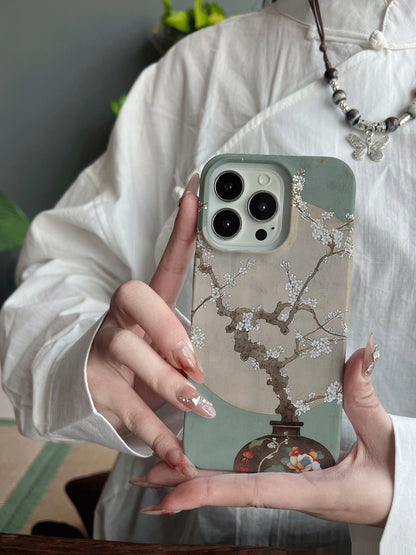 「Chinoiserie」Vase Flower Printed Phone Case