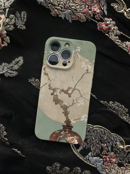 「Chinoiserie」Vase Flower Printed Phone Case