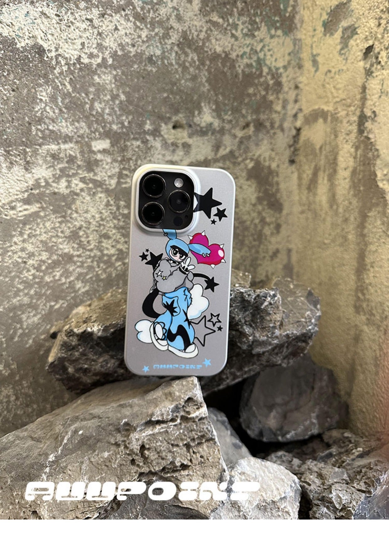 Cool Kids Printed Phone Case With Back Clip