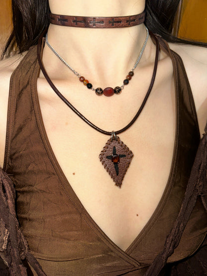 Crow Eyed Hippie Layered Necklace